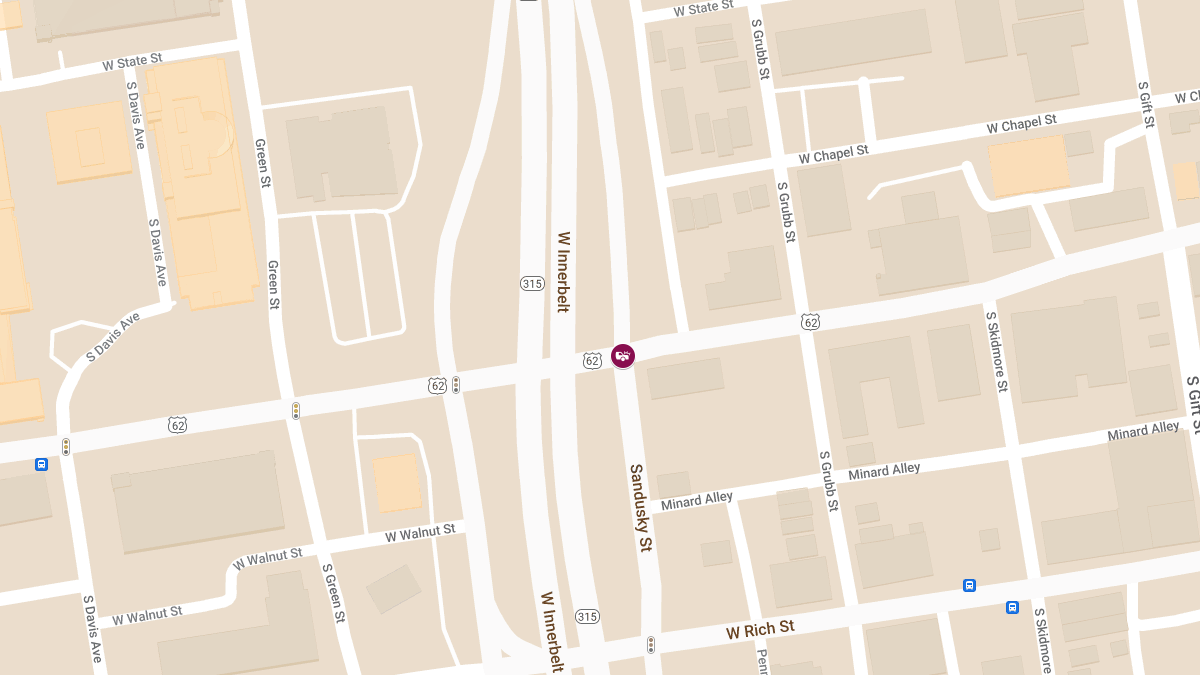 Collision with Injuries at S Sandusky St & W Town St