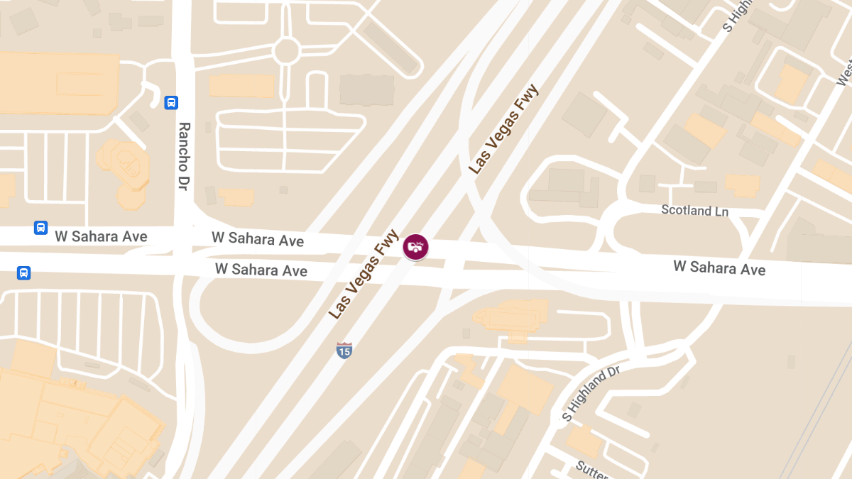 Collision with Injuries at Sahara Ave & I-15 EB