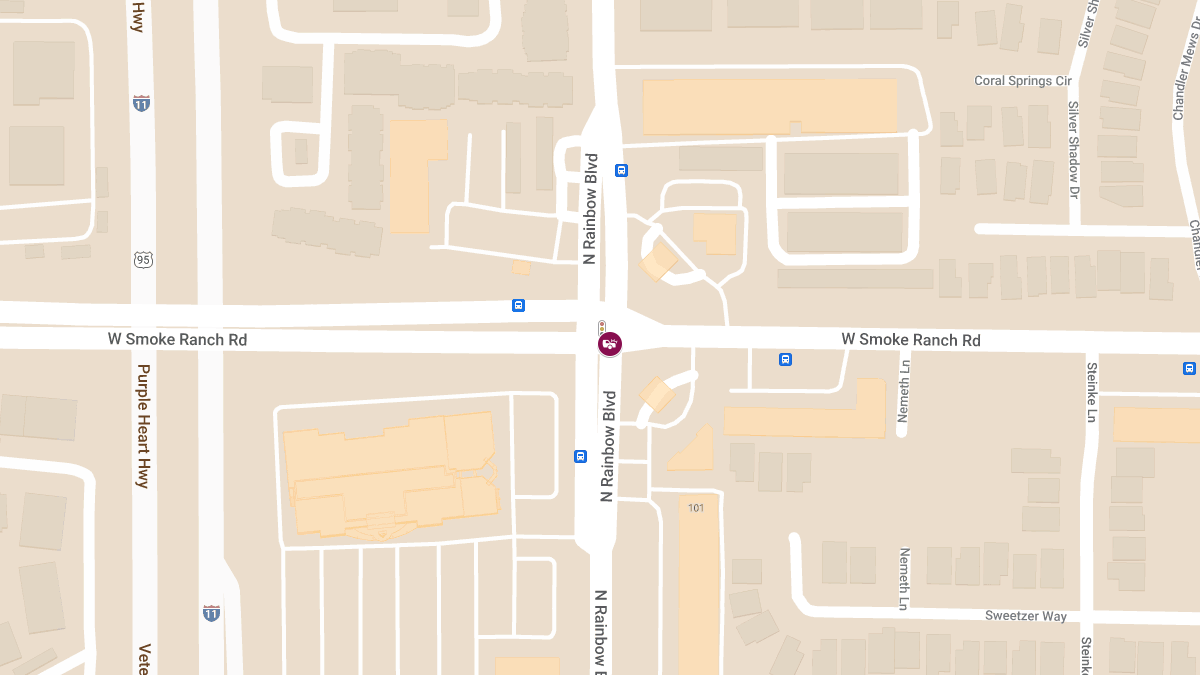 Collision with Injuries at Smoke Ranch Rd & N Rainbow Blvd