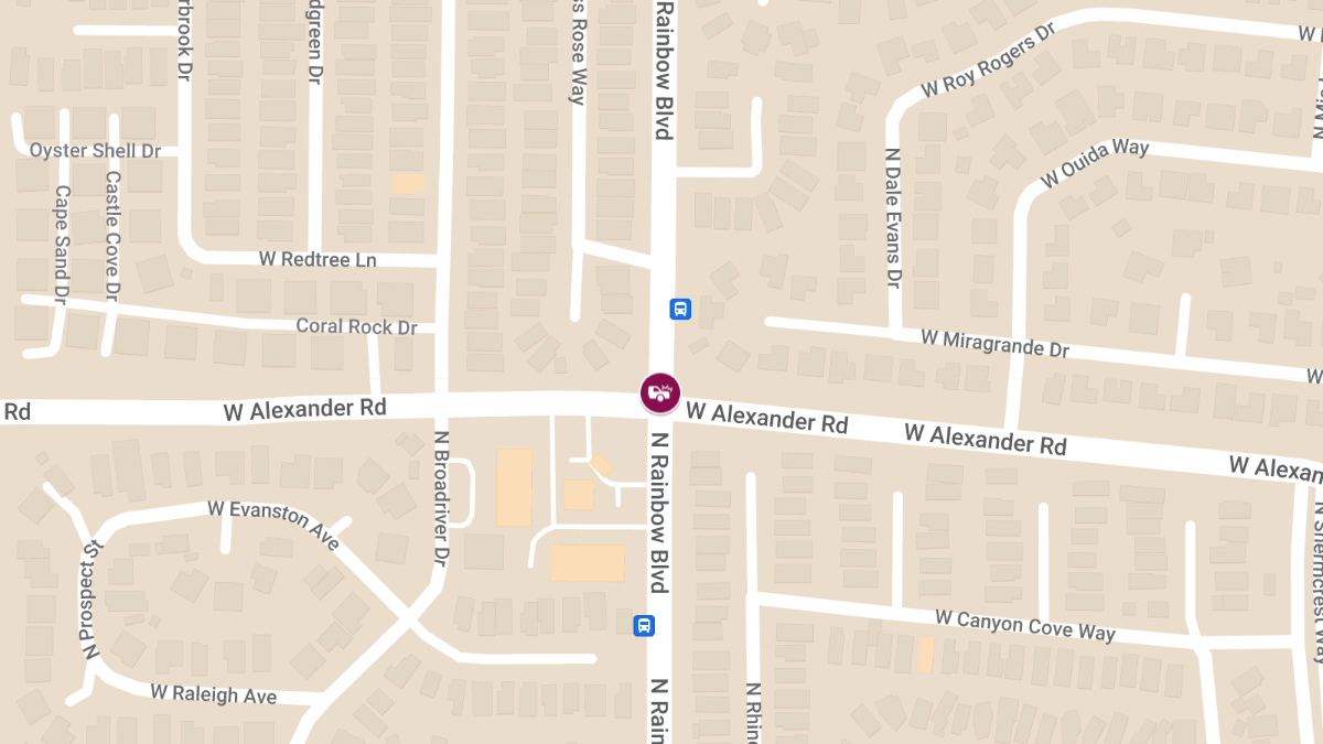 Collision with Injuries at W Alexander Rd & N Rainbow Blvd