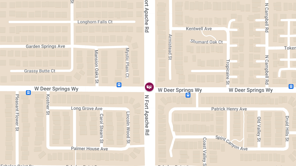 Collision with Injuries at W Deer Springs Way & N Fort Apache Rd