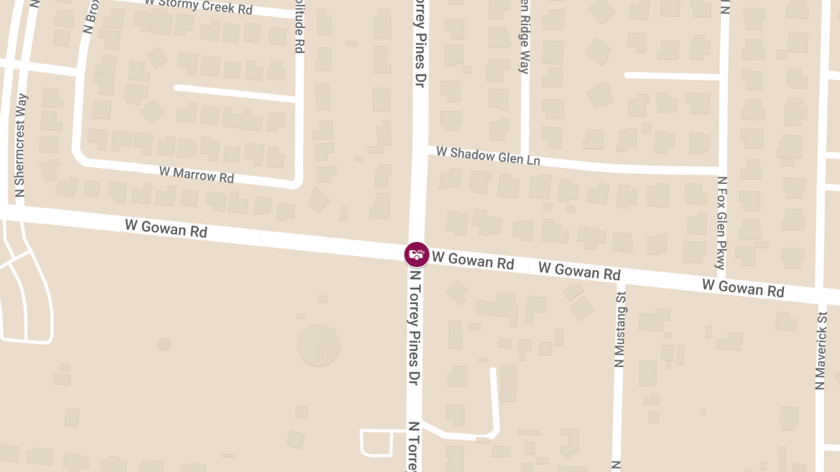 Collision with Injuries at W Gowan Rd & N Torrey Pines Dr