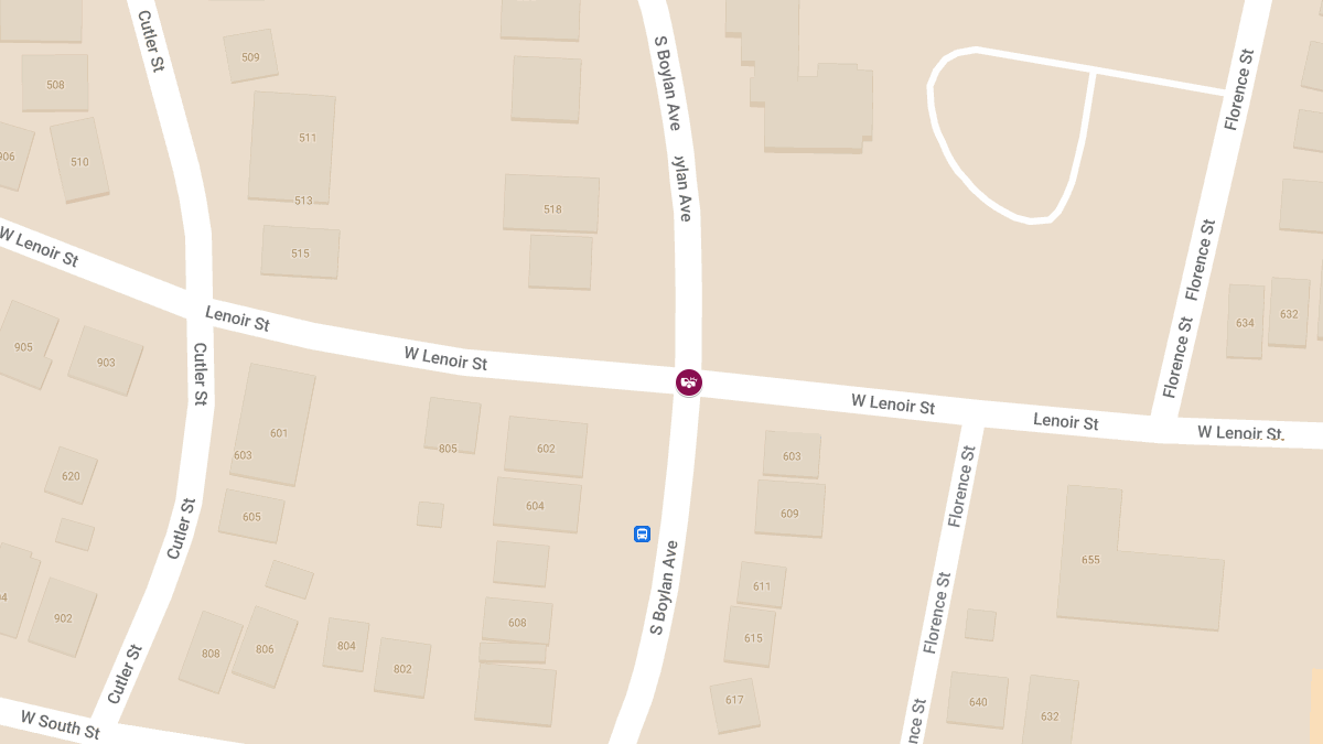 Collision with Injuries at W Lenoir St & S Boylan Ave