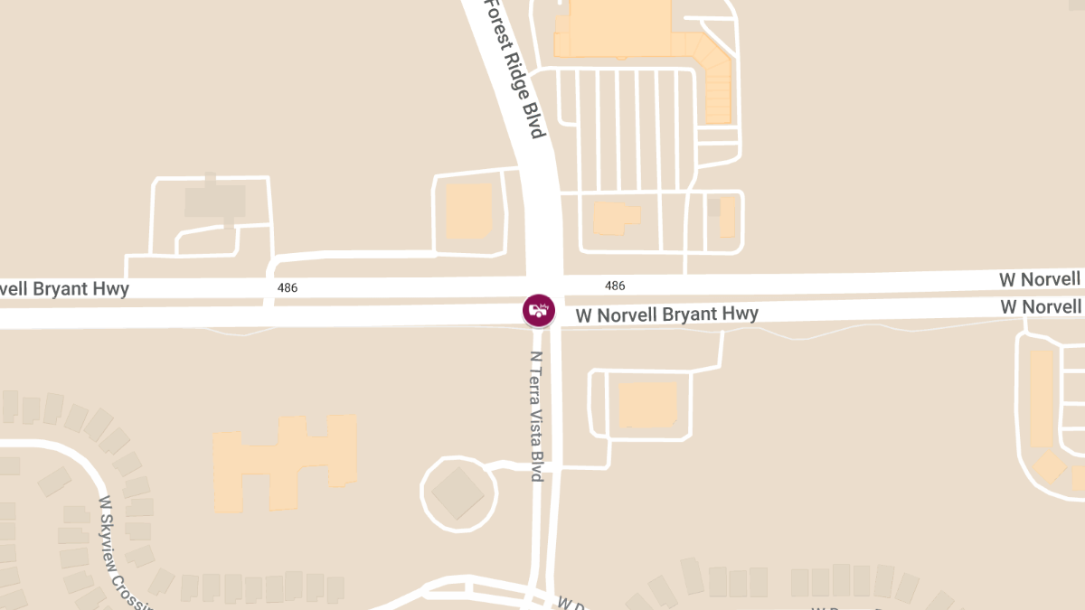 Collision with Injuries at W Norvell Bryant Hwy & Forest Ridge Blvd