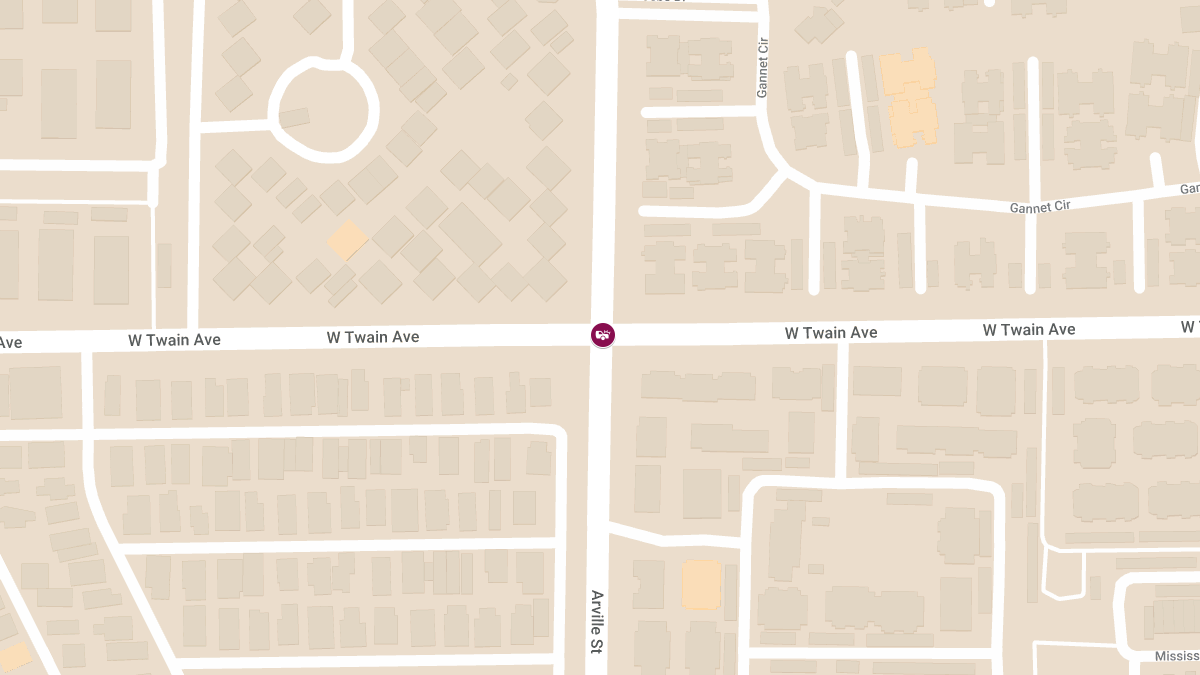 Collision with Injuries at W Twain Ave & Arville St 
