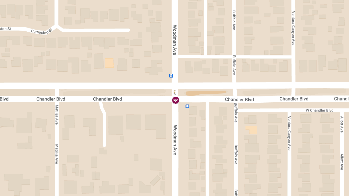 Collision with Injuries at Woodman Ave & Chandler Blvd in Sherman Oaks