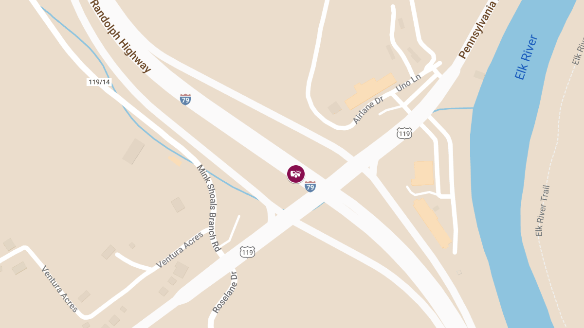 Collision with Injuries on I-79 North
