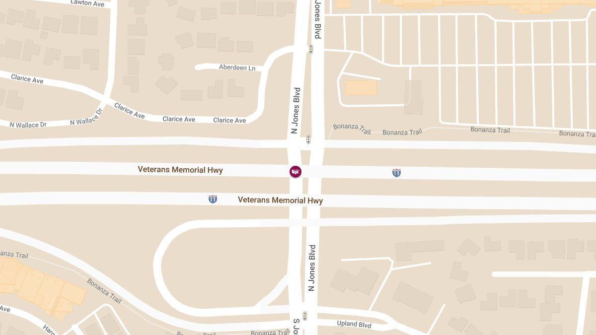 Collision with Injuries on IR11 S at Jones Blvd
