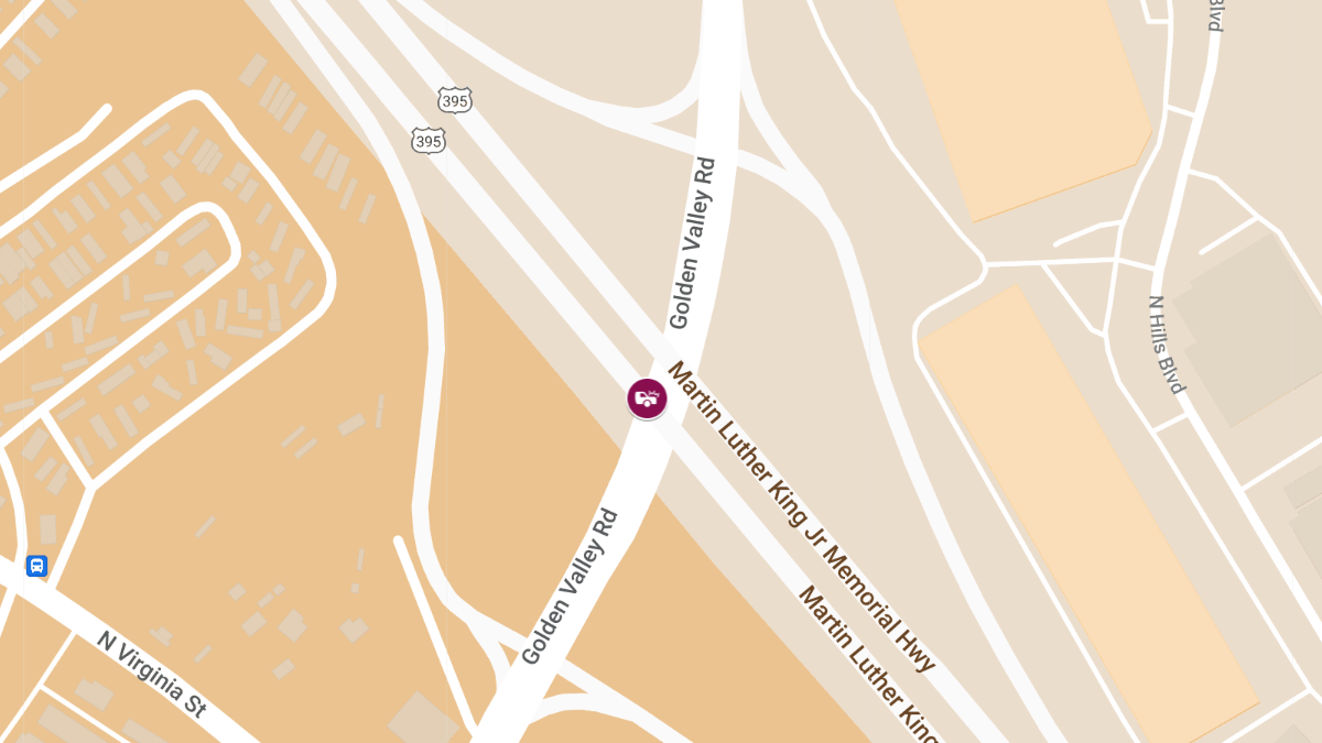 Collision with Injuries on US 395 N at E Golden Valley Rd