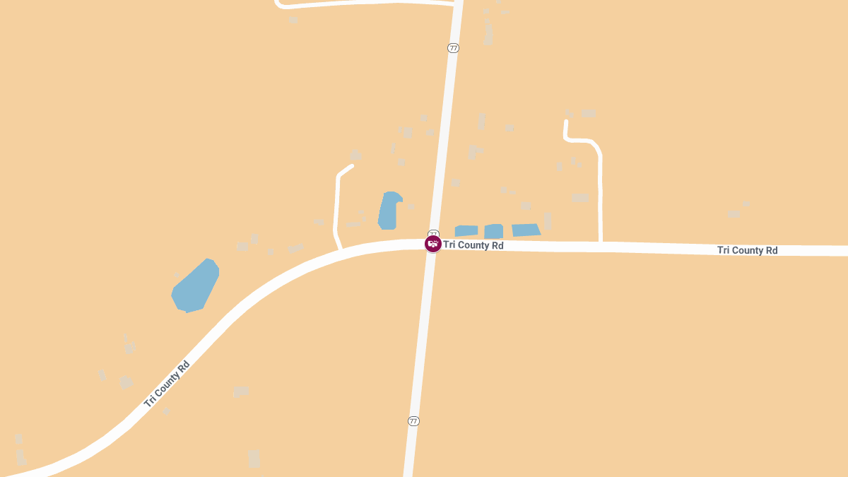 Crash Blocks SR-77 at Tri County Rd, Injuries Reported 