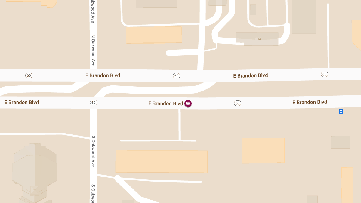 Crash Causes Injuries on E Brandon Blvd Near S Oakwood Ave