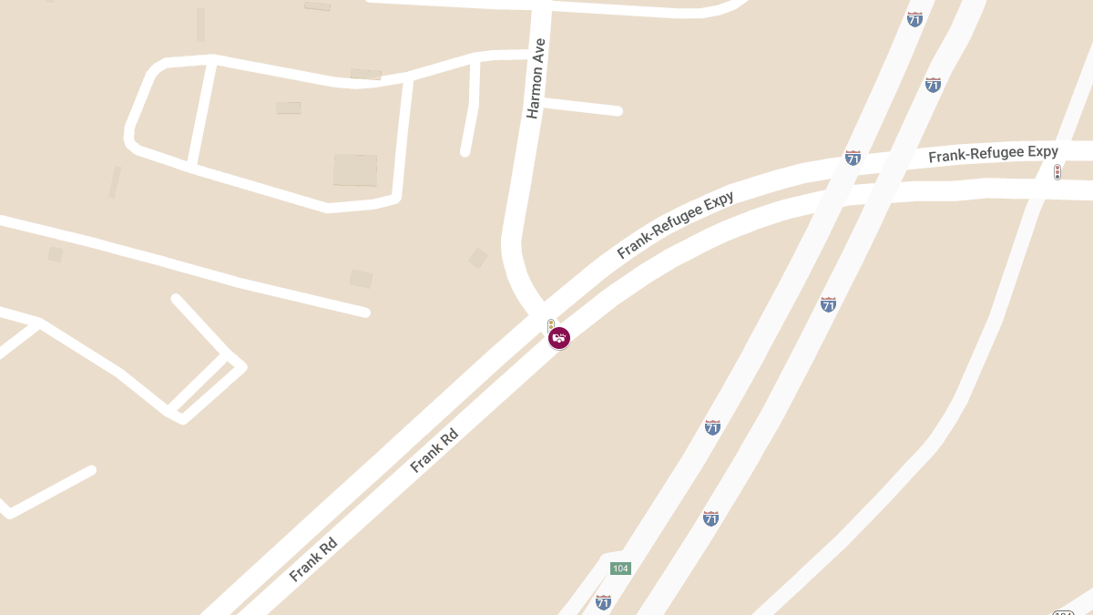 Crash Causes Injury Reported at Frank Rd & Harmon Ave