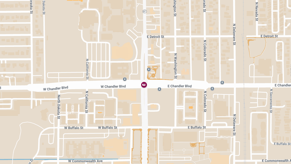 Crash Injuries at Arizona Ave & Chandler Blvd