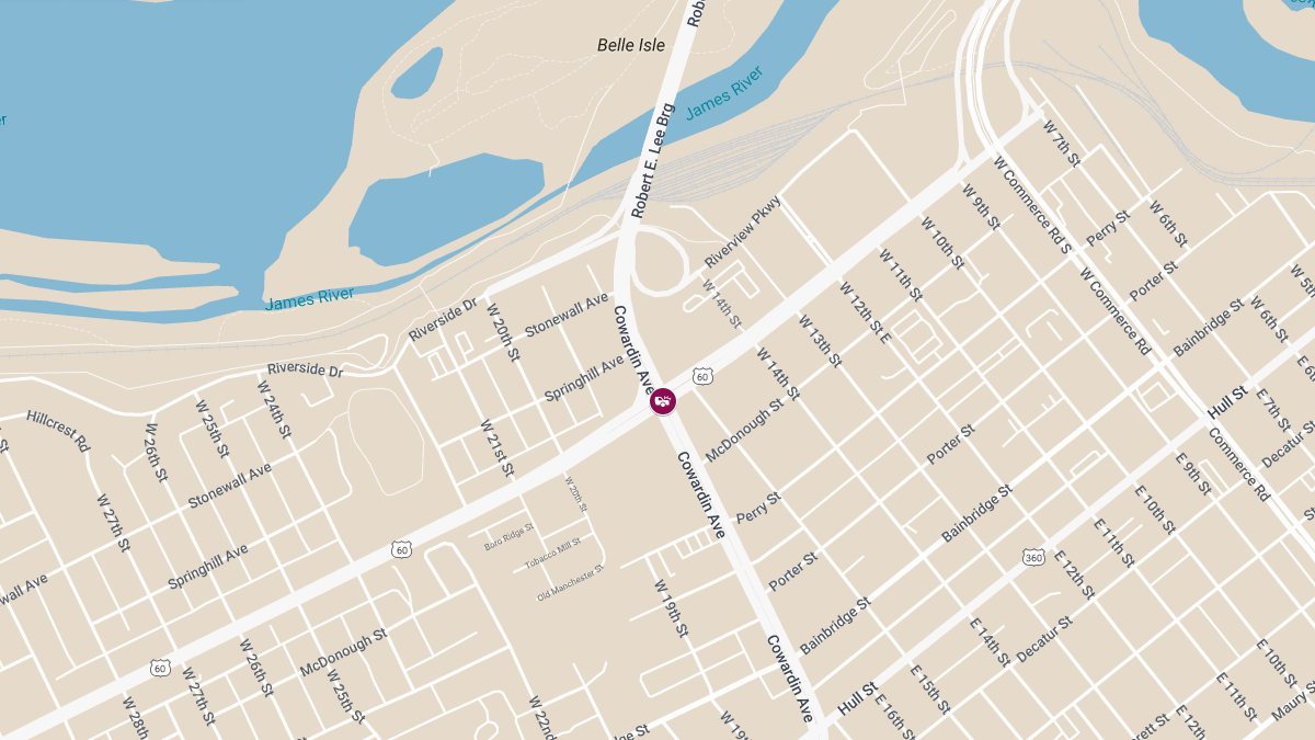 Crash Reported at Cowardin Ave & Semmes Ave