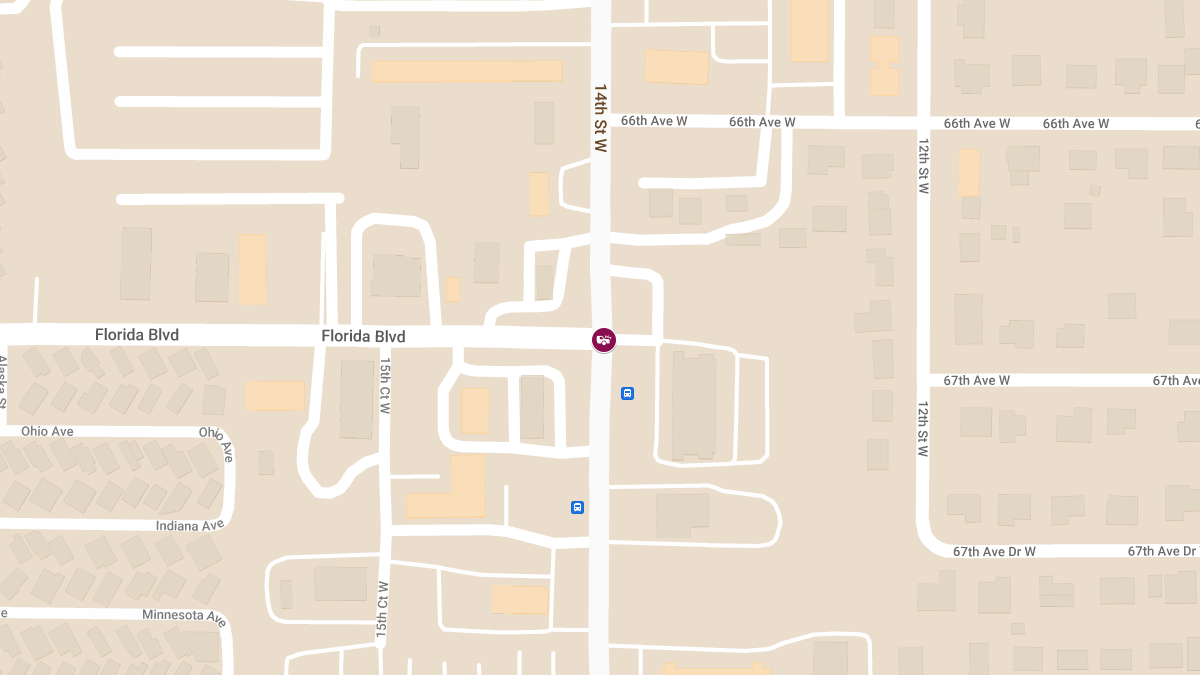 Crash Reported at Florida Blvd and 14th St W