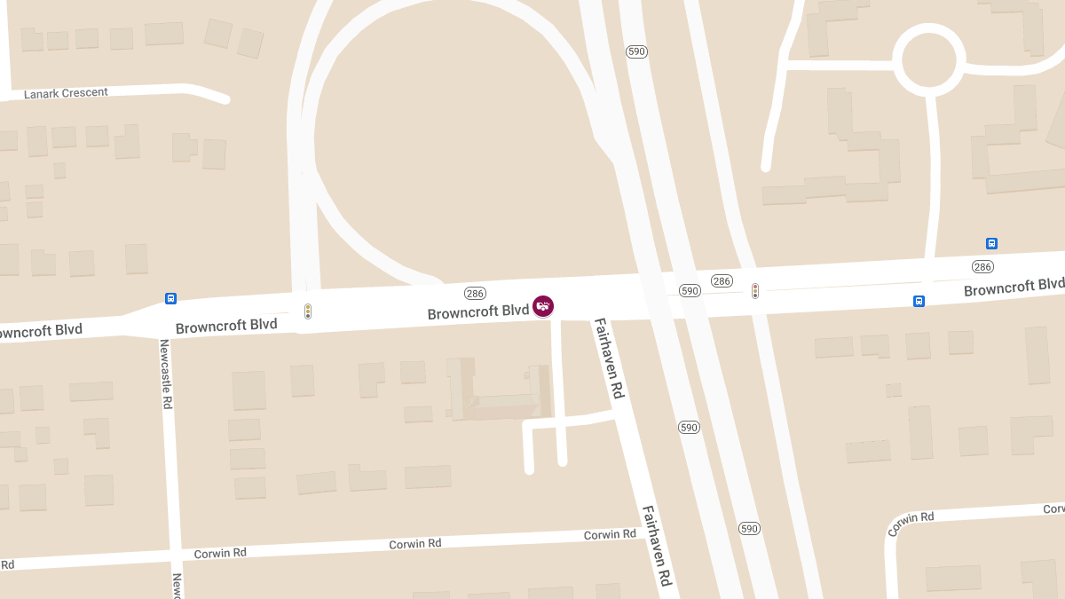 Crash Reported on I-590 Northbound Near Browncroft Blvd