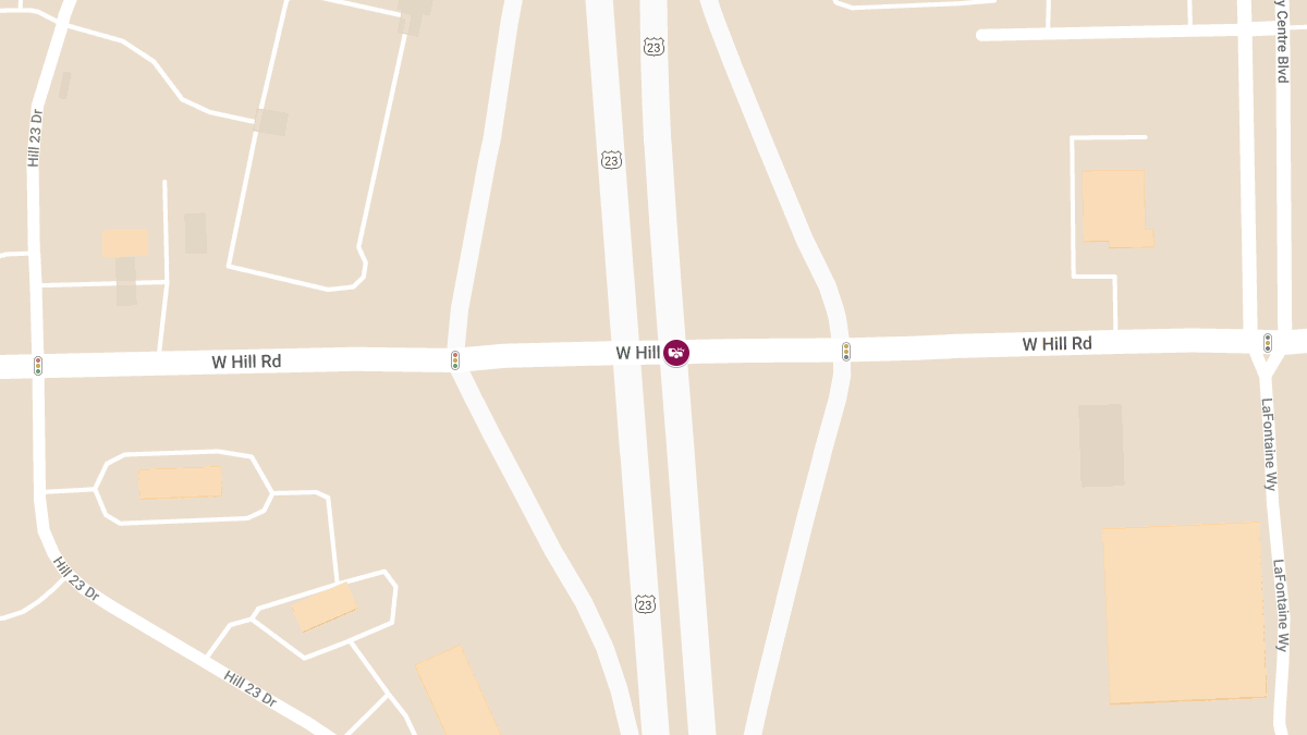 Crash Reported on NB US-23 Near W Hill Rd