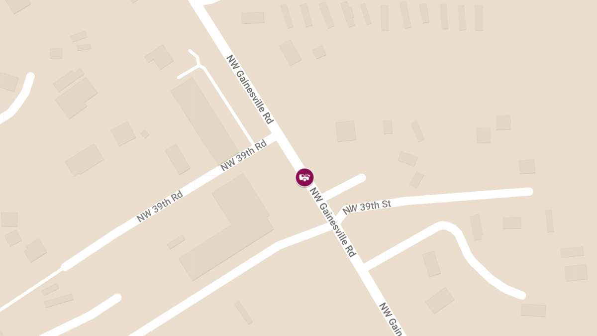 Crash Reported on NW Gainesville Rd Near Transportation Garage