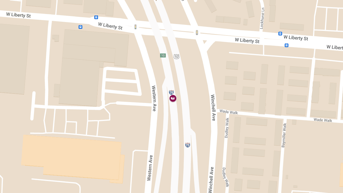 Crash With Injuries Blocks Middle Lane on I-75 S at Western Ave