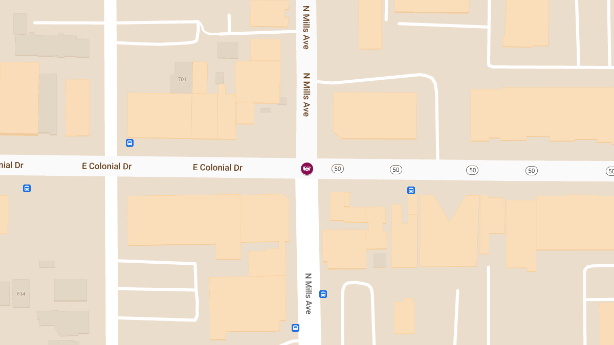 Crash With Injuries Reported at E Colonial Dr & N Mills Ave