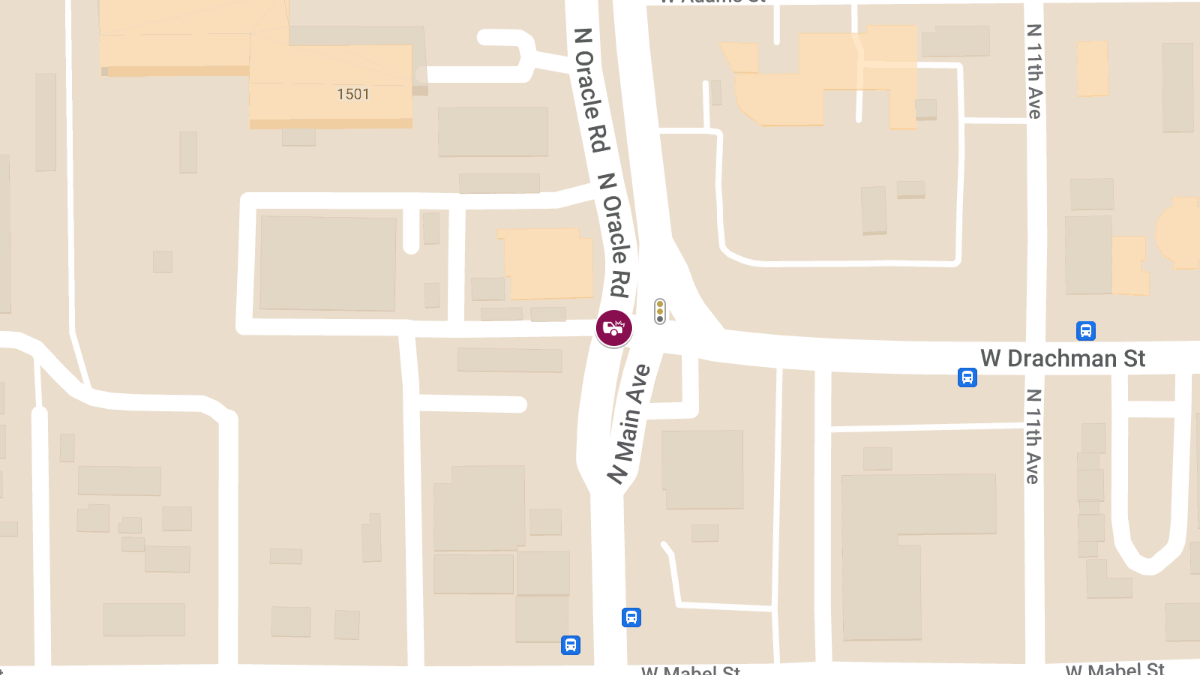 Crash With Injuries Reported at Oracle Rd & Auto Mall Dr