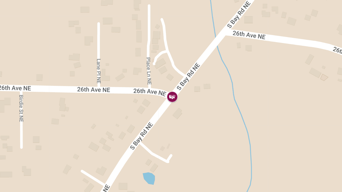 Crash With Injuries and Airbag Deployment on South Bay Rd at 26th Ave