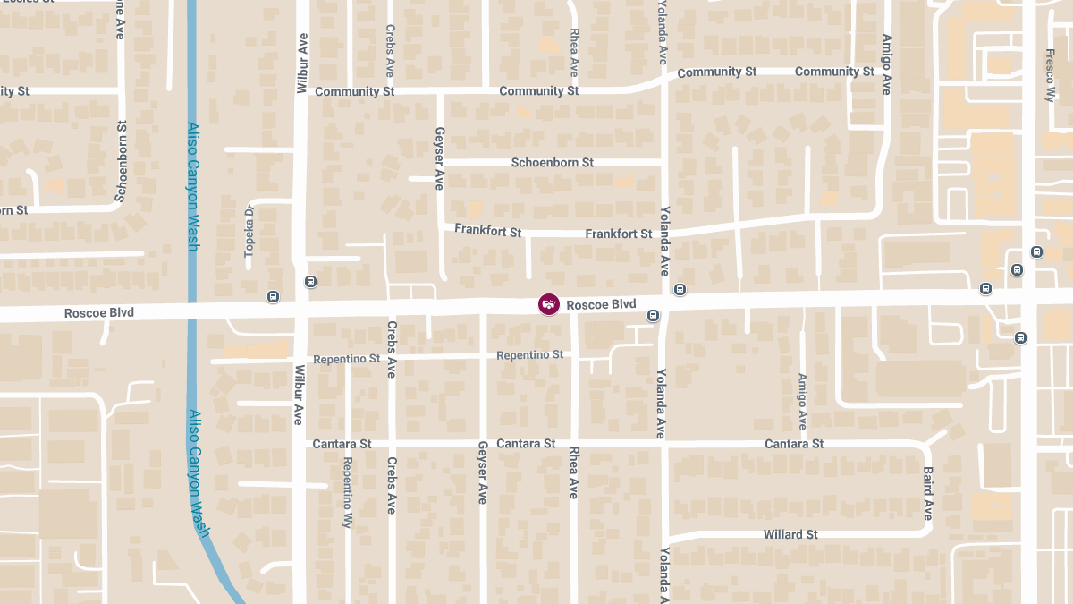 Crash With Injuries at 18546 Roscoe Blvd