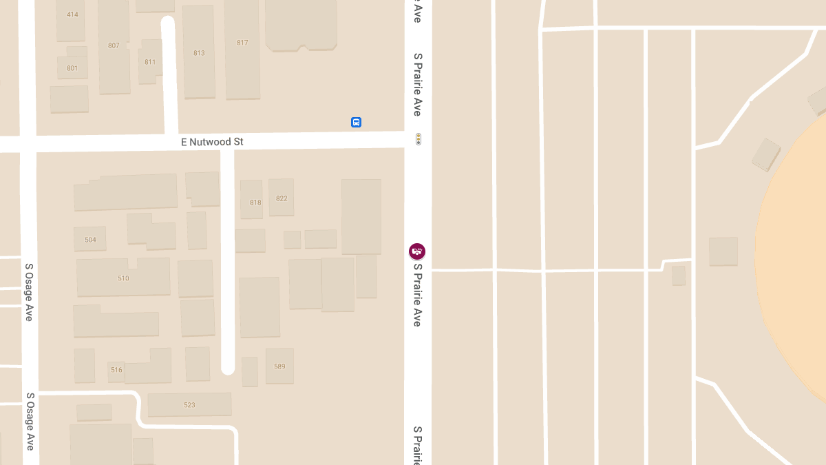 Crash With Injuries at 530 S Prairie Ave