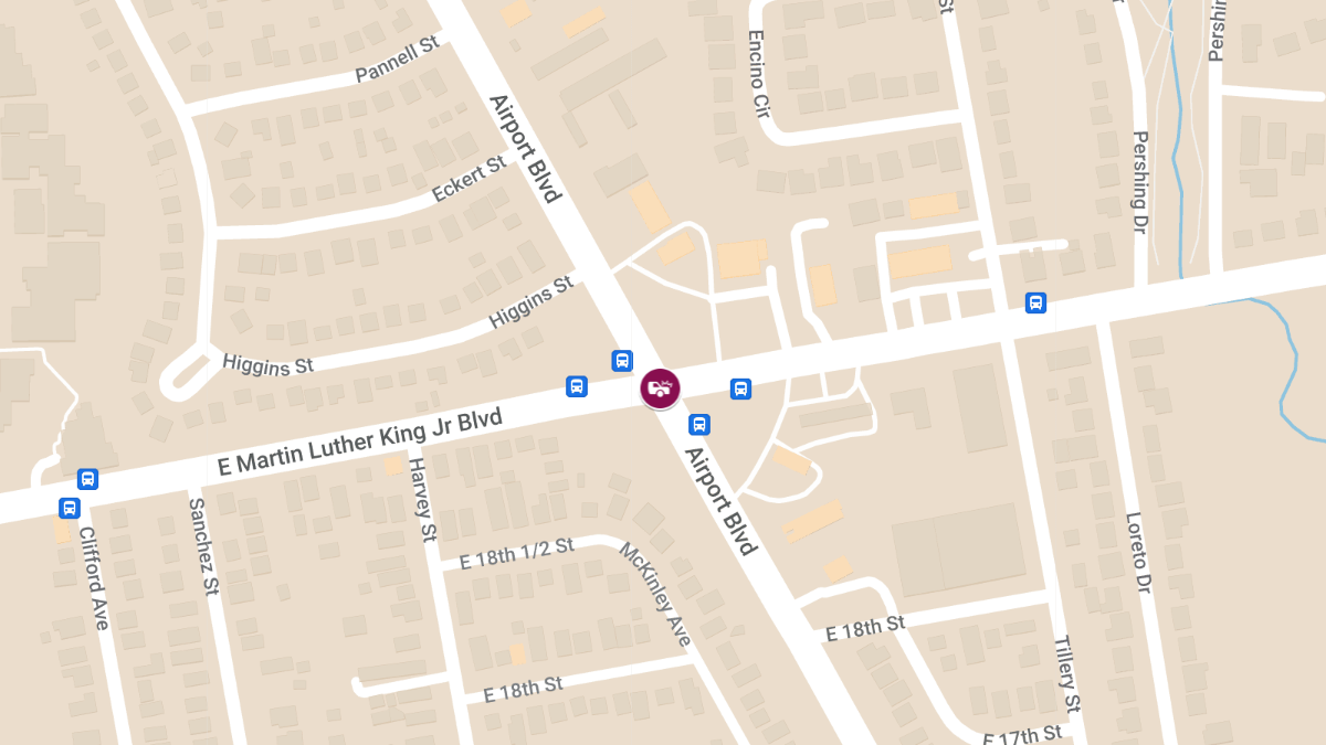 Crash With Injuries at Airport Blvd & E Martin Luther King Jr Blvd