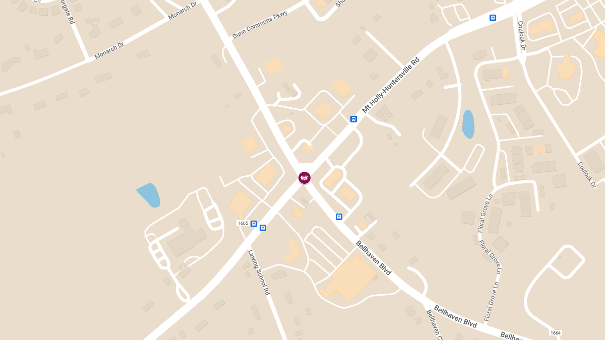 Crash With Injuries at Bellhaven Cir & Mt Holly-Huntersville Rd