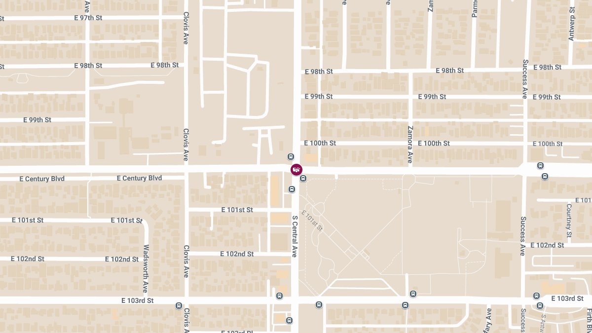 Crash With Injuries at Century Blvd & S Central Ave