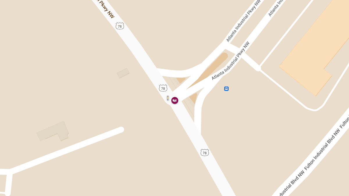 Crash With Injuries at Donald Lee Hollowell Pkwy NW & Atlanta Industrial Pkwy NW