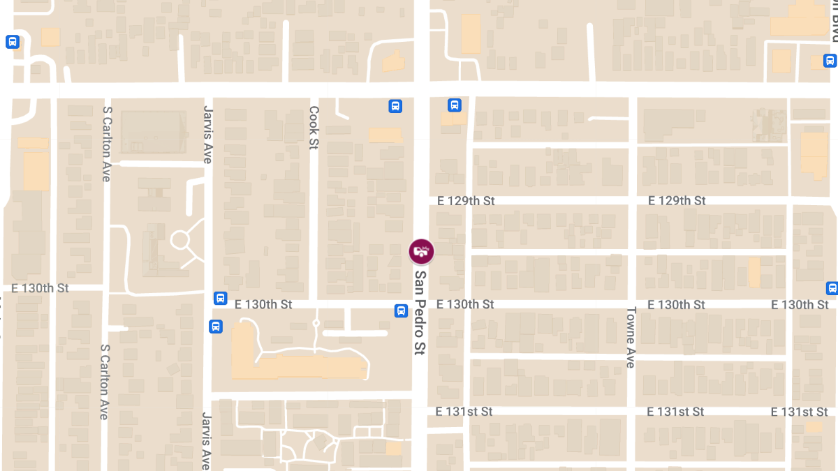 Crash With Injuries at E 130th St & S San Pedro St