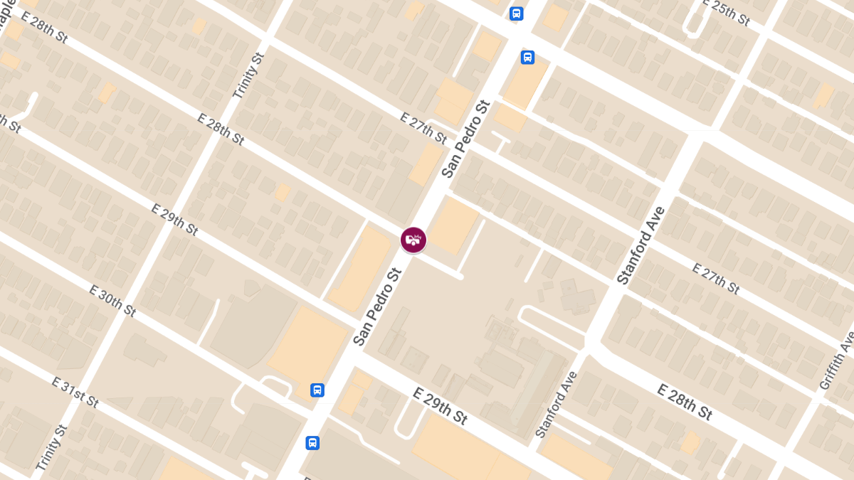 Crash With Injuries at E 28th St & S San Pedro St