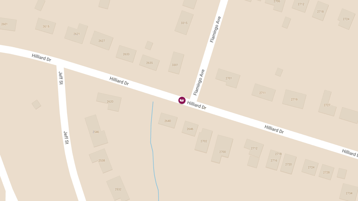 Crash With Injuries at Flamingo Ave & Hilliard Dr
