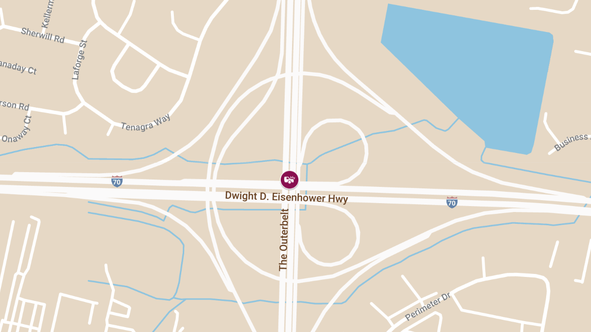 Crash With Injuries at I-270 S & I-70 W