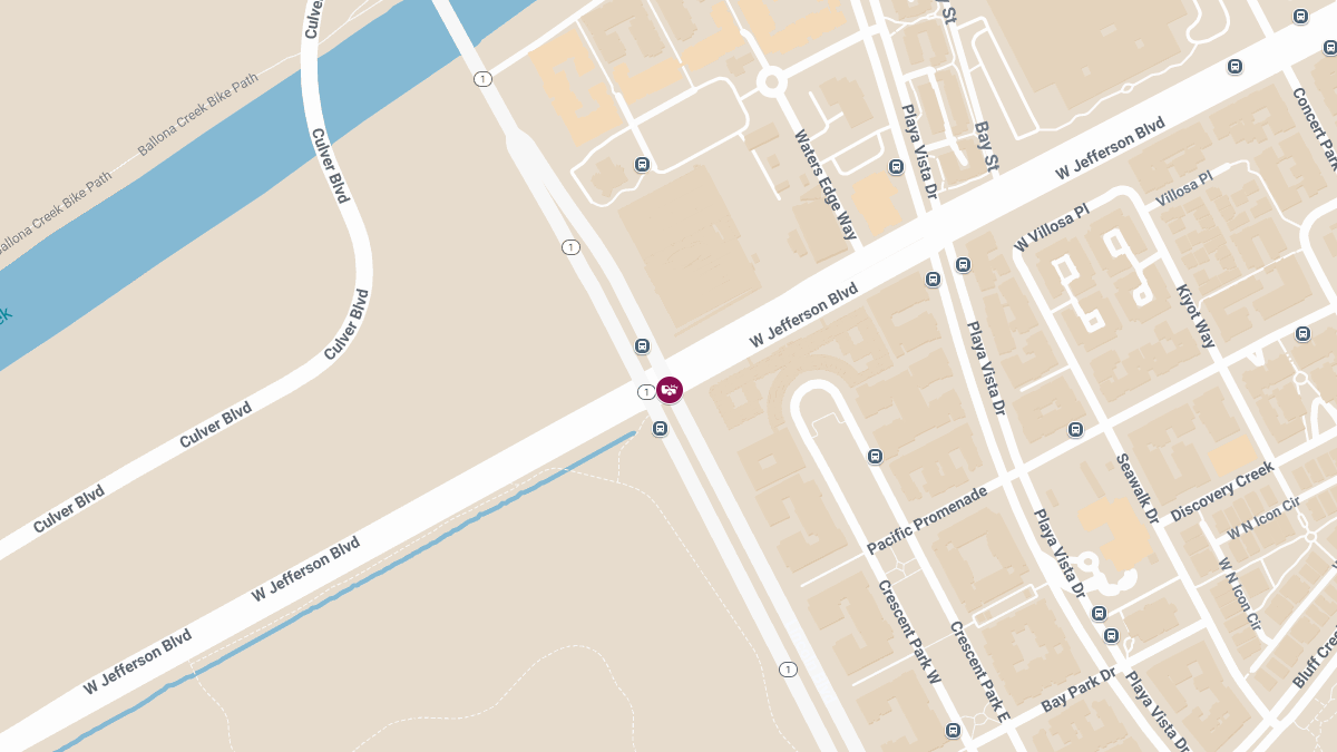 Crash With Injuries at Lincoln Blvd & W Jefferson Blvd