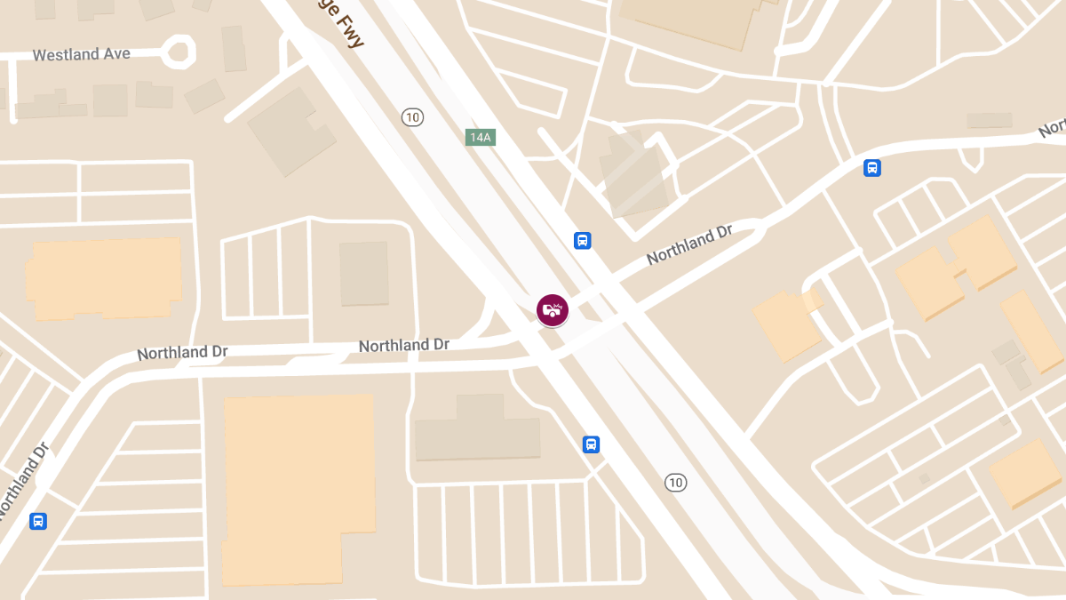Crash With Injuries at M-10 N & Northland Dr E