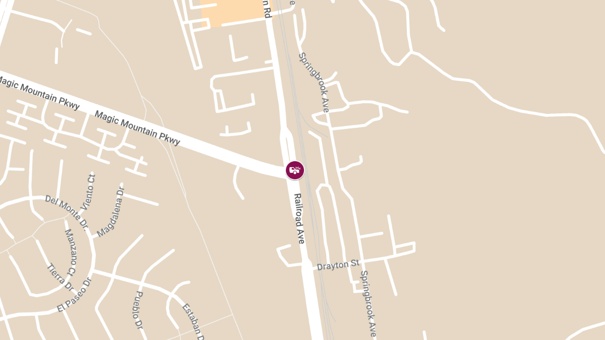 Crash With Injuries at Magic Mountain Pkwy & Bouquet Canyon Rd