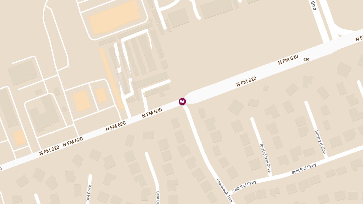 Crash With Injuries at N FM 620 Rd & Deerbrook Trl