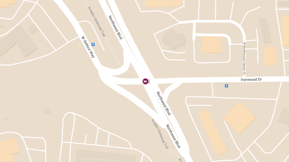 Crash With Injuries at NW Blvd & Seltice Way