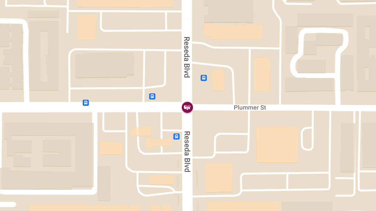 Crash With Injuries at Reseda Blvd & Plummer St