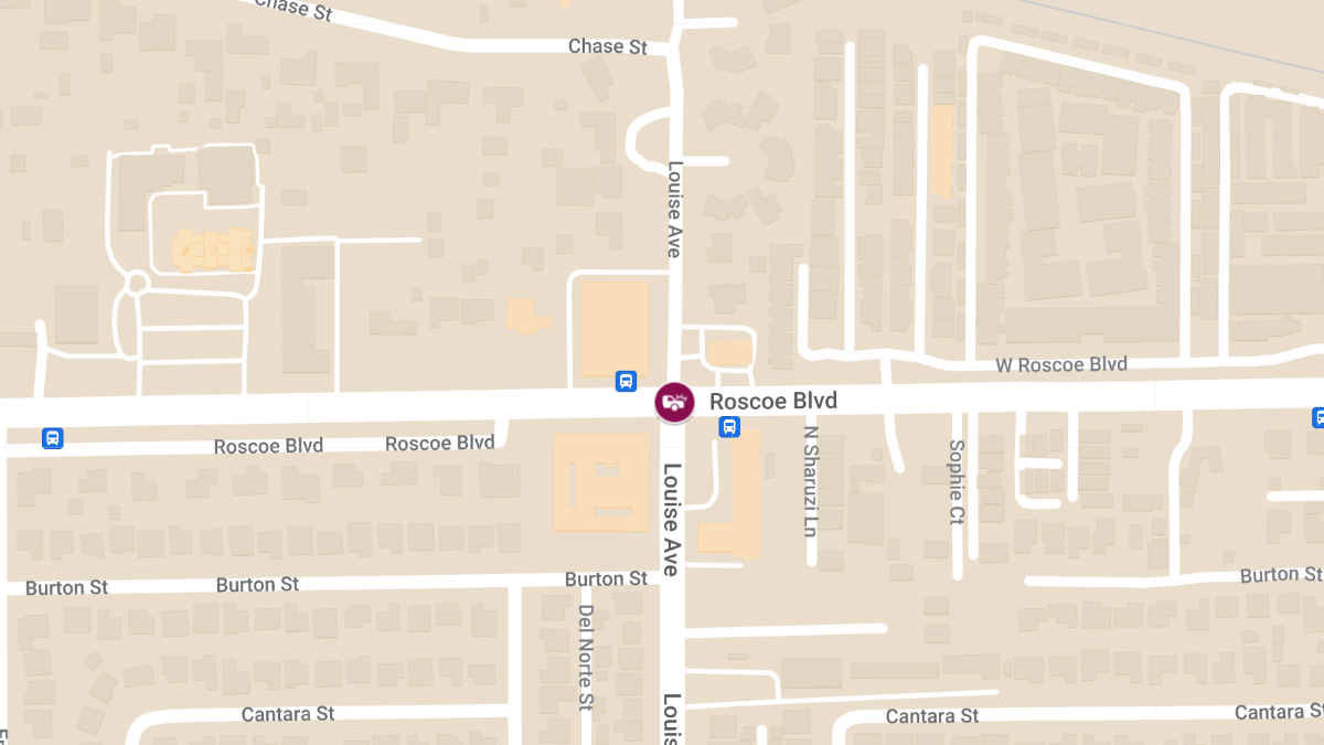 Crash With Injuries at Roscoe Blvd & Louise Ave