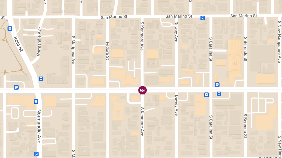 Crash With Injuries at S Kenmore Ave & W Olympic Blvd