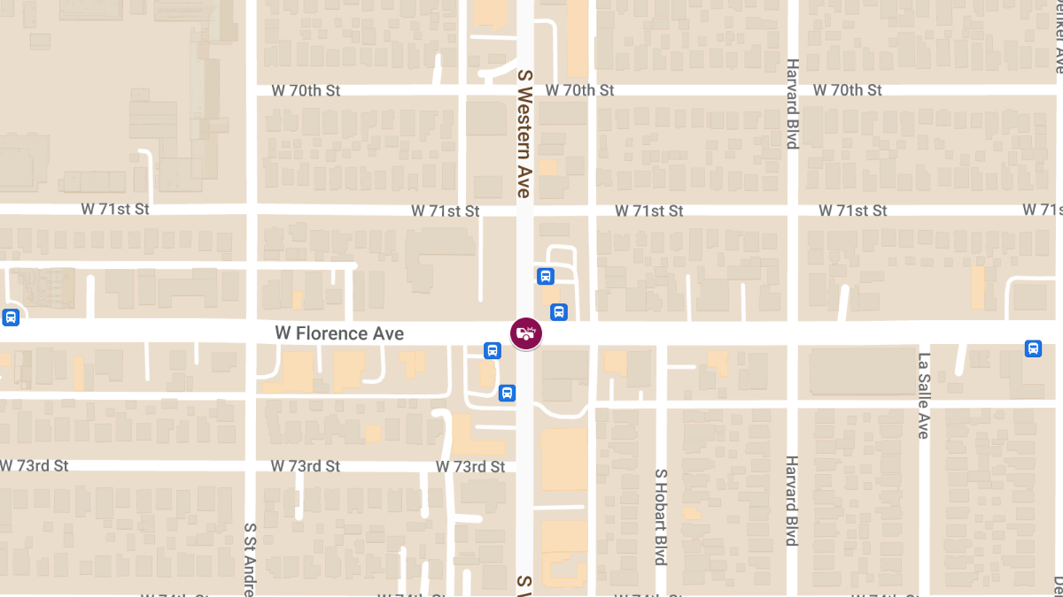 Crash With Injuries at S Western Ave & W Florence Ave