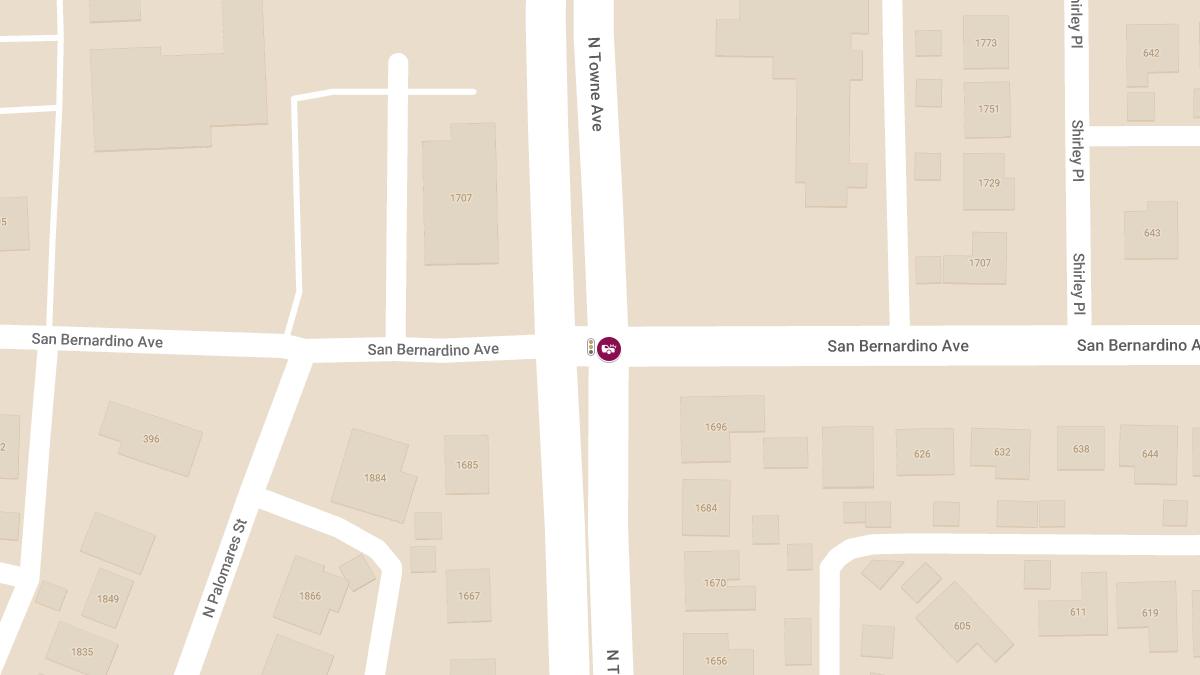 Crash With Injuries at San Bernardino Ave & N Towne Ave