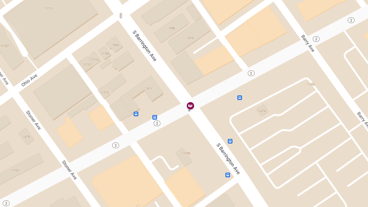 Crash With Injuries at Santa Monica Blvd & S Barrington Ave