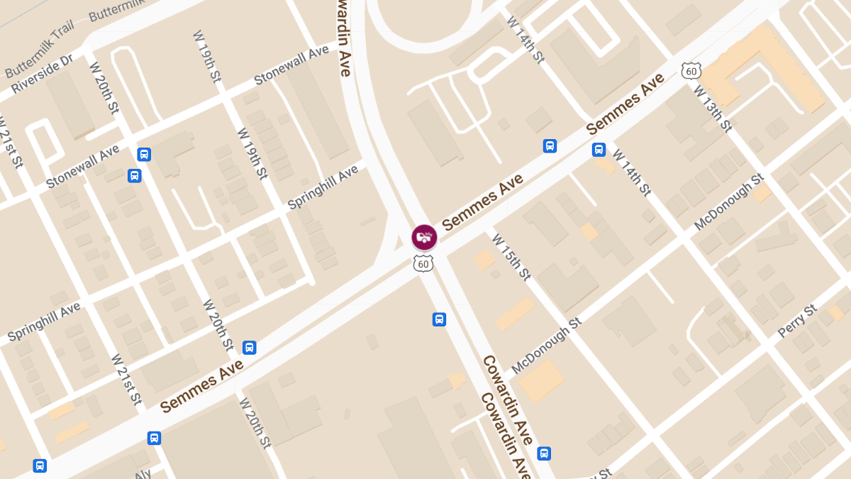 Crash With Injuries at Semmes Ave & Cowardin Ave