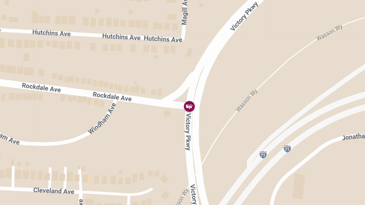 Crash With Injuries at Victory Pkwy & Rockdale Ave