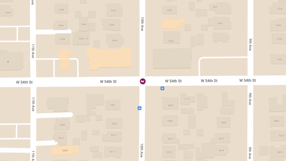 Crash With Injuries at W 54th St & 10th Ave